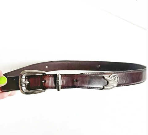 Vintage | Brown Leather Golf Icon Belt