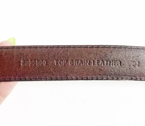 Vintage | Brown Leather Golf Icon Belt