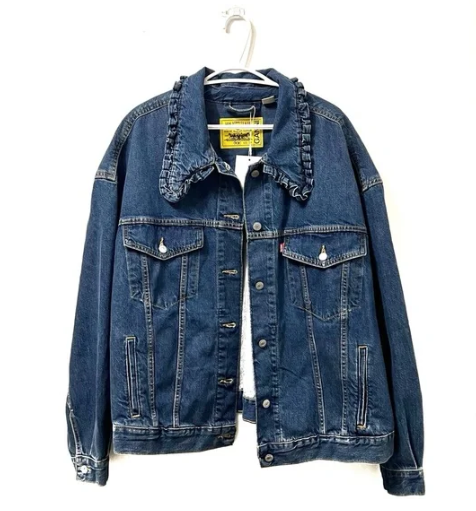 Ganni x Levi’s | NWT Collared Trucker Denim Jacket