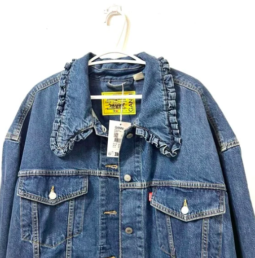 Ganni x Levi’s | NWT Collared Trucker Denim Jacket