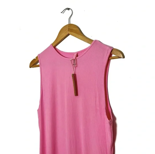 Skims | Pink Maxi Soft Lounge Dress