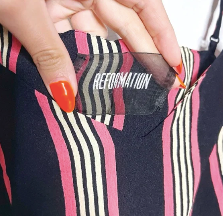 Reformation | Striped Crop Tank Top