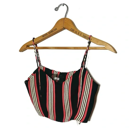 Reformation | Striped Crop Tank Top