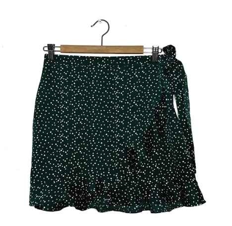 Nasty Gal | Green Ruffle Skirt