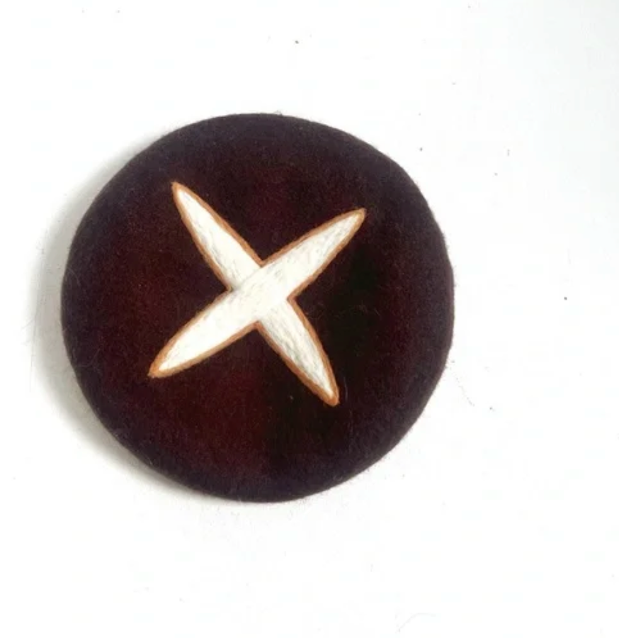 Brown Wool Mushroom Beret