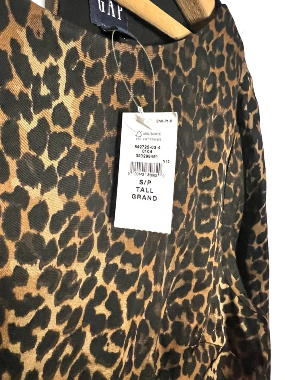GAP | NWT Leopard Shift Dress in Tall Sizing