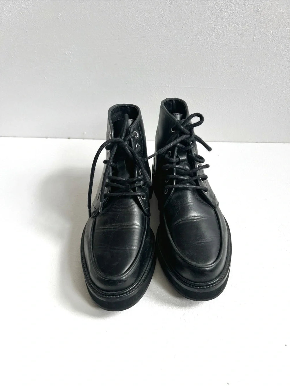 The Kooples | Leather Combat Boots with Metal Ring