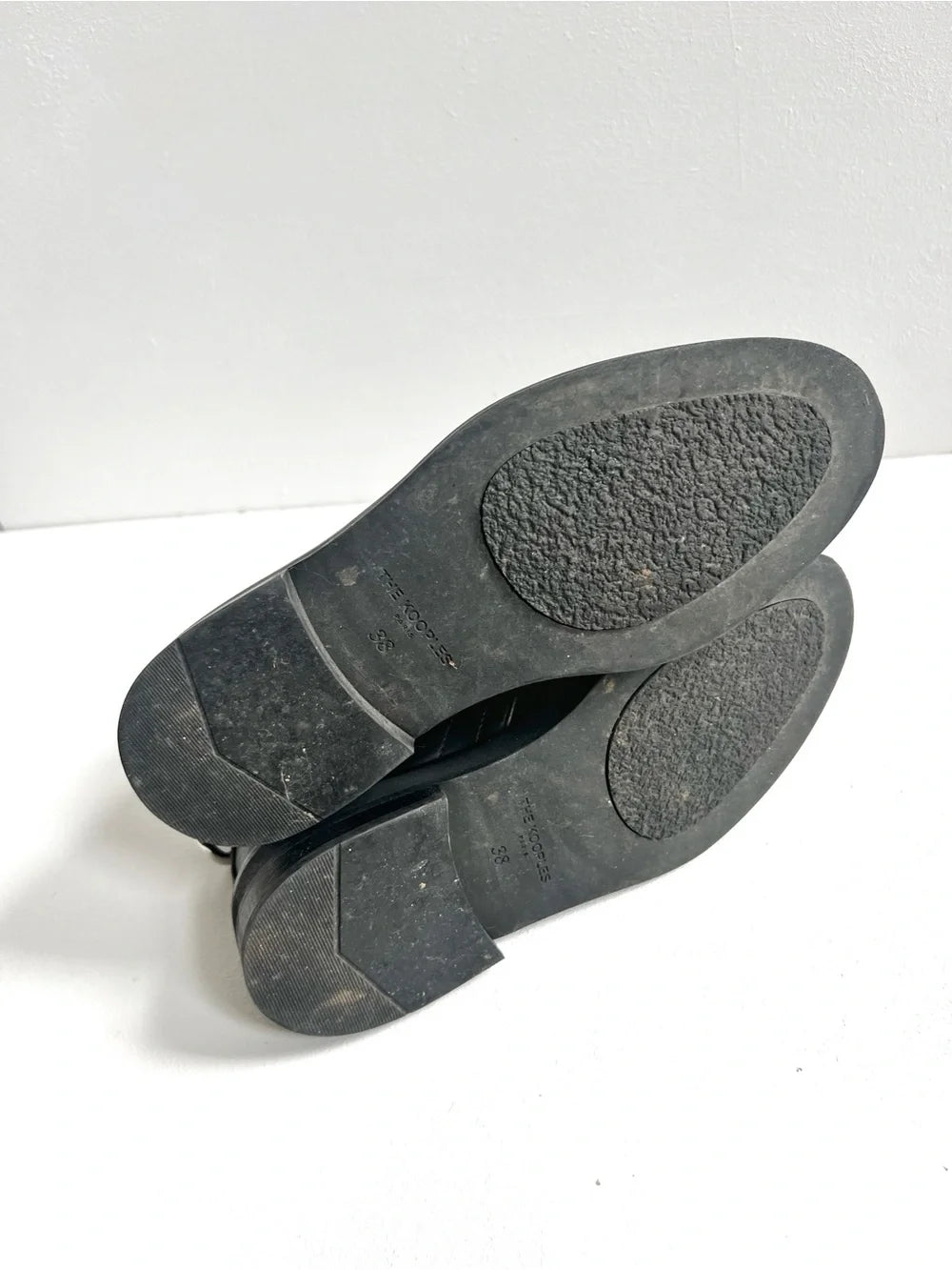 The Kooples | Leather Combat Boots with Metal Ring