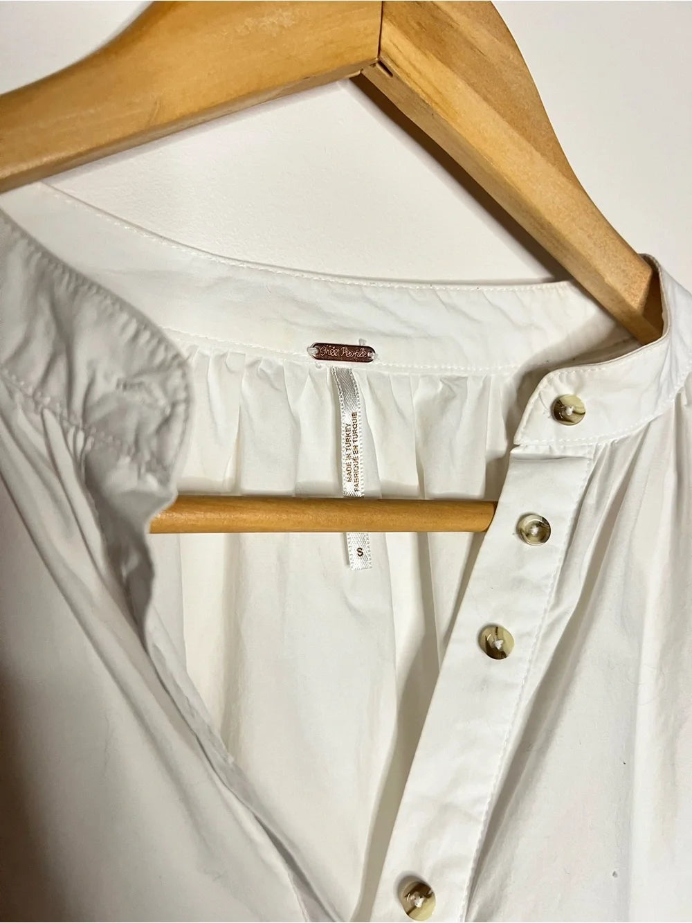 Free People | Hey Baby Hi White Oversized Button Up