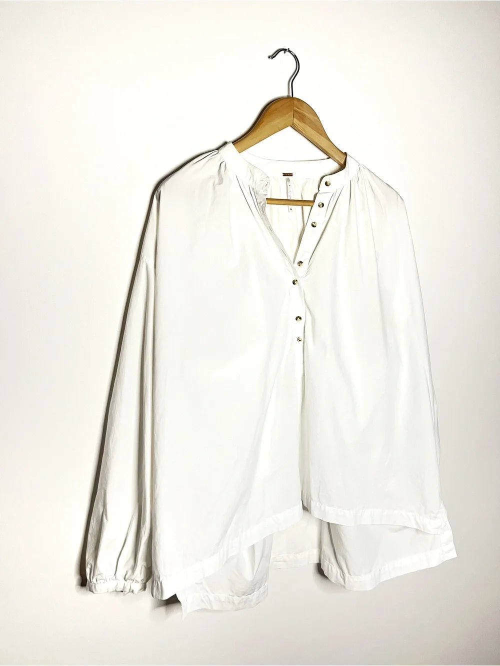 Free People | Hey Baby Hi White Oversized Button Up