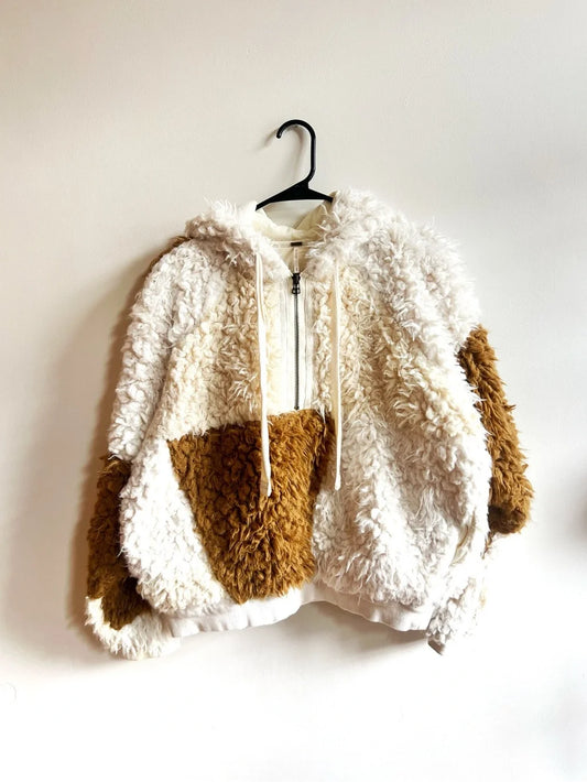 Free People | Be Mine Patchwork Teddy Coat