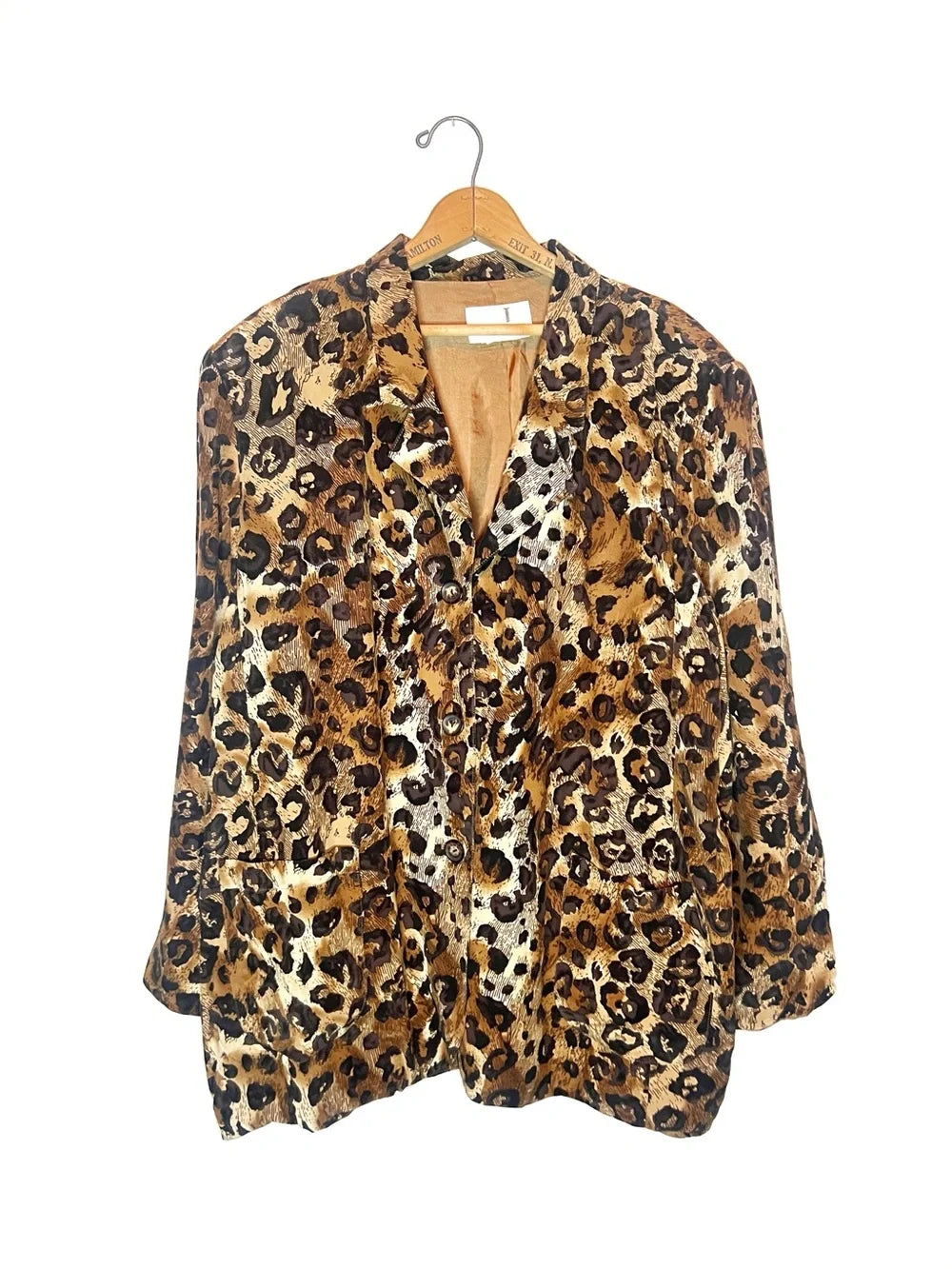 Vintage | Studio Jax Silk Leopard Blazer