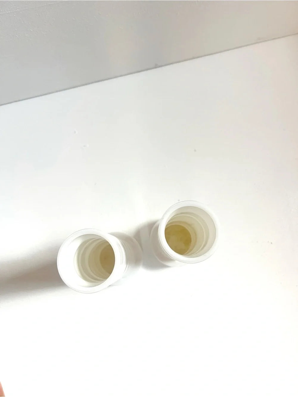 Vintage | Milk Glass Pillar Vases (Pair)