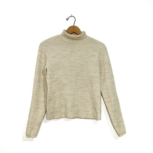 Frank and Oak | Cream Turtleneck Sweater