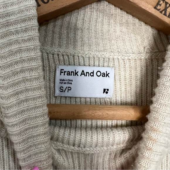 Frank and Oak | Cream Turtleneck Sweater