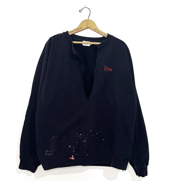 Dime | Distressed Navy Sweater