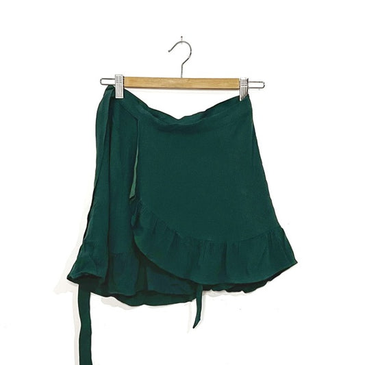 Aritzia | Sunday Best Green Wrap Skirt