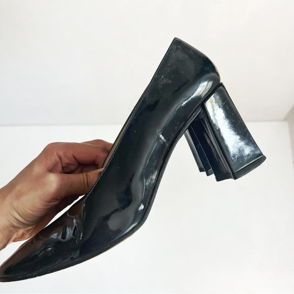 Stuart Weitzman | Black Block Heel Pumps