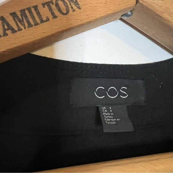 COS | Black Lightweight Button Up Jacket