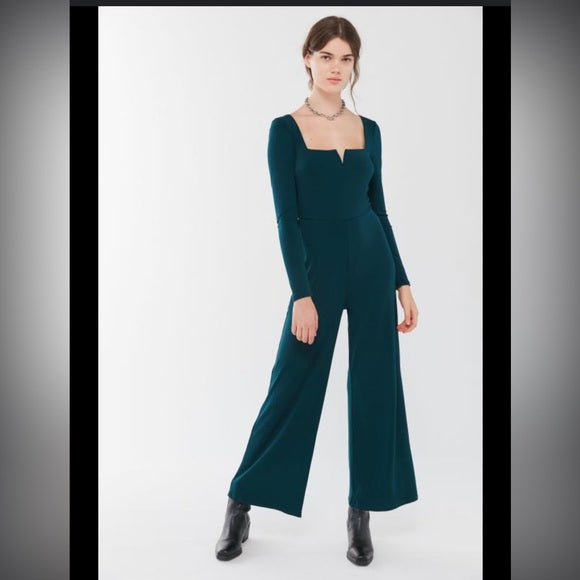 Urban Outfitters | Dark Green Jumpsuit