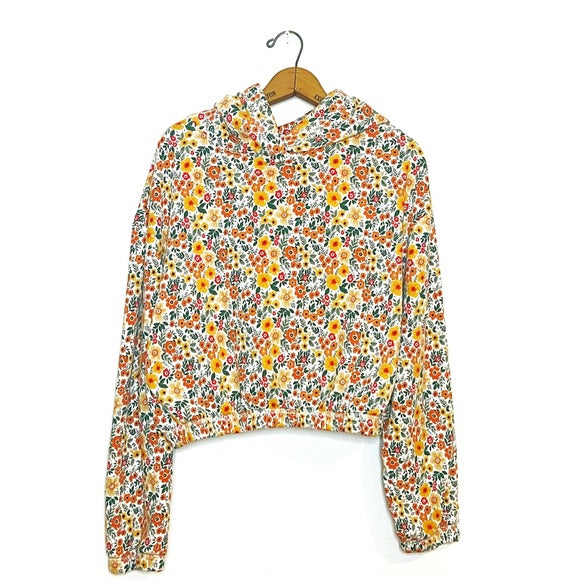 Nana The Brand | Floral Crop Hoodie