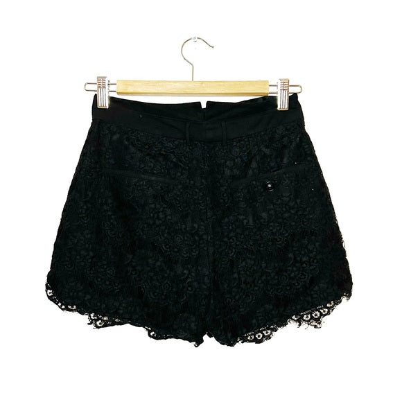 The Kooples | Black Lace Shorts