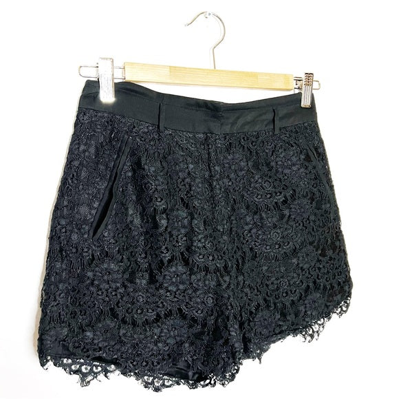 The Kooples | Black Lace Shorts