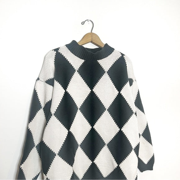 Vintage | Argyle Knit Sweater