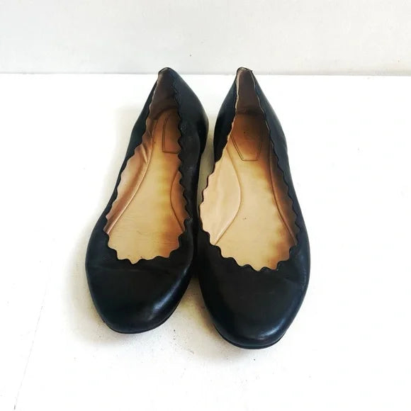 Chloe | Lauren Scalloped Ballet Flats