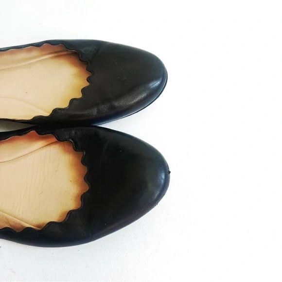 Chloe | Lauren Scalloped Ballet Flats