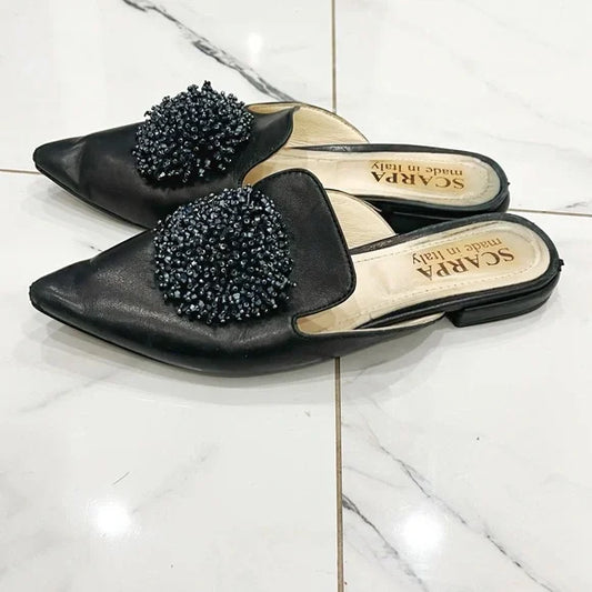 Scarpa | Leather Pointed Toe Flats