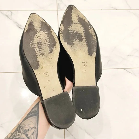 Scarpa | Leather Pointed Toe Flats