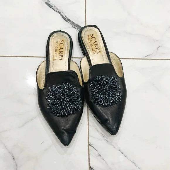 Scarpa | Leather Pointed Toe Flats