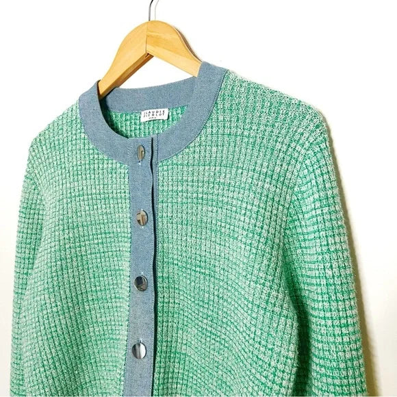 Claudie Pierlot Paris | Preppy Dual Material Cardigan