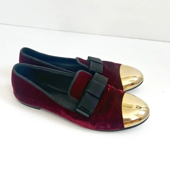 Giuseppe Zanotti | Velvet Cap Toe Loafer