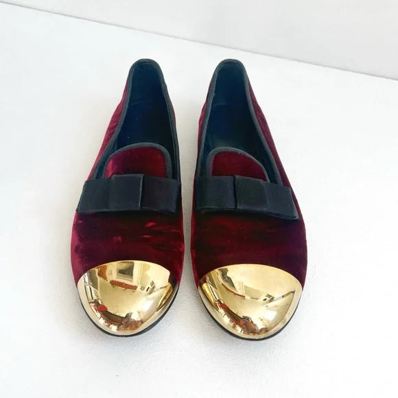 Giuseppe Zanotti | Velvet Cap Toe Loafer