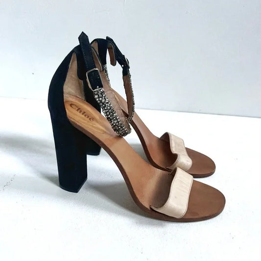 Chloe | Gem Strap Heels
