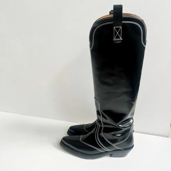 Ganni | Tall Western Boots