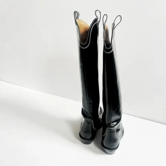 Ganni | Tall Western Boots