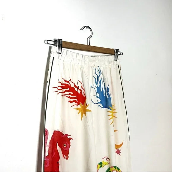 Boho Printed Top and Pants Matching Set
