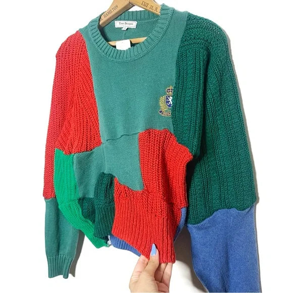 Urban Outfitters | Mixed Knit Patch Sweater - New With Tags