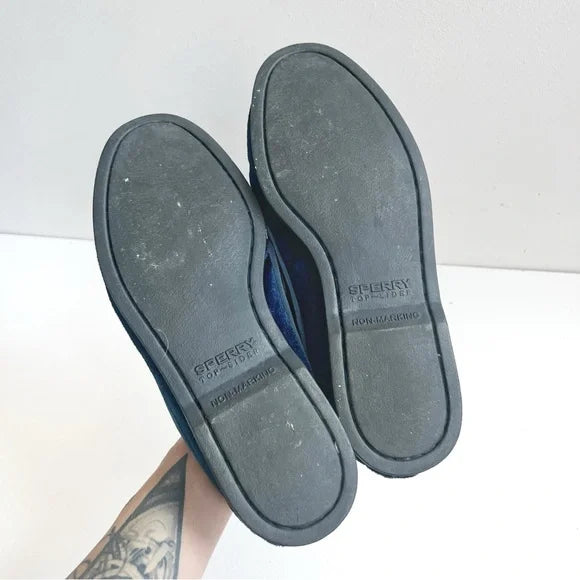 Sperry | Blue Suede Top Sider Shoes