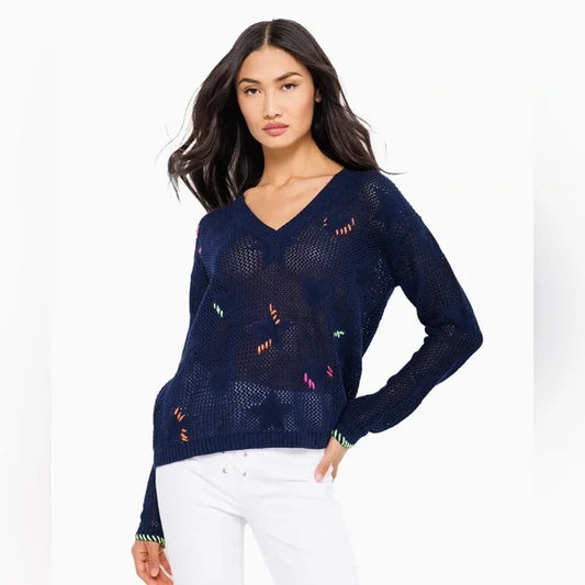 Lisa Todd | Super Stars Navy Sweater