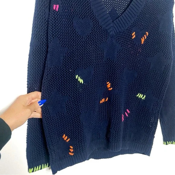 Lisa Todd | Super Stars Navy Sweater