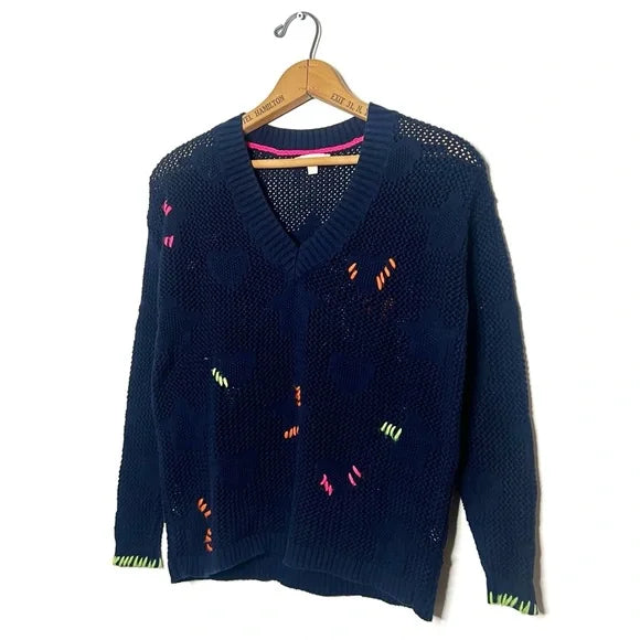 Lisa Todd | Super Stars Navy Sweater