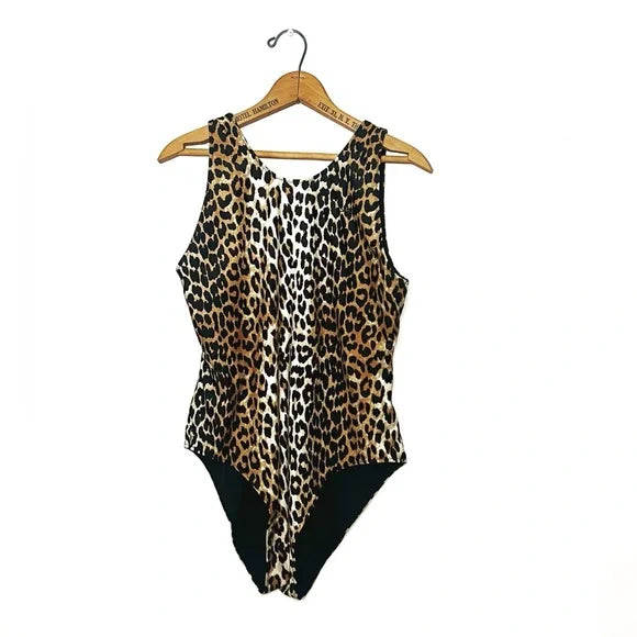 Ganni | Leopard Print Swimsuit