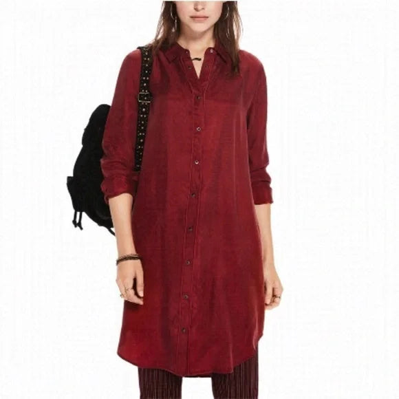 Scotch & Soda | Button Front Red Dress