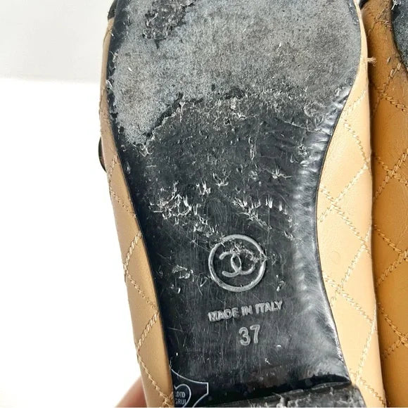 Chanel | Quilted Cap Toe Flats