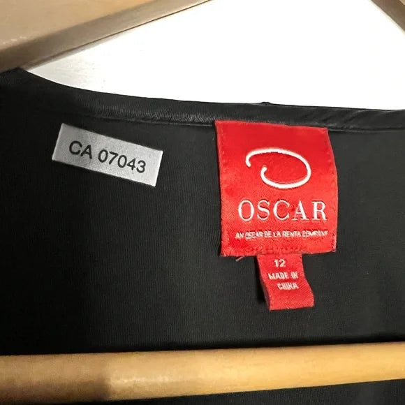 Oscar de la Renta | Black Velvet Wrap Blouse