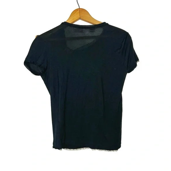 RED Valentino | Leopard Bow Lace Tee